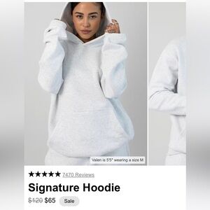 Signature Light Gray Women's Hoodie